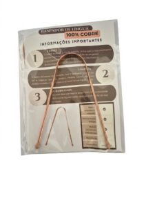Raspador de Lingua 100% Cobre Cuenca Natural - limpador de língua - Cuenca Natural - Foto 3