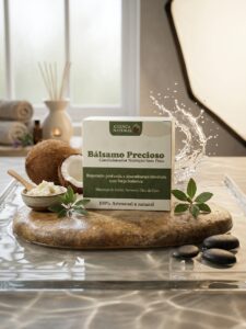 Condicionador Nutrição Sem Peso Bálsamo Precioso Cuenca Natural - condicionador sólido - Cuenca Natural