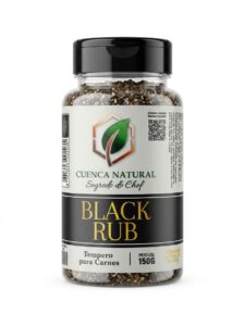 Black Rub Carvão Segredo do Chef Cuenca Natural - dry rub - Cuenca Natural - Foto 2