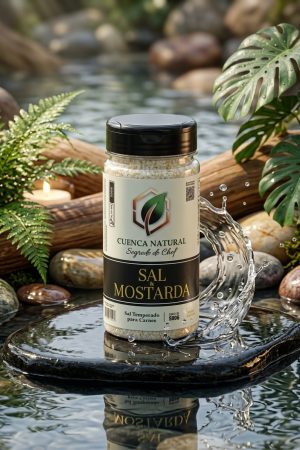 Sal e Mostarda em Grãos Segredo do Chef Cuenca Natural - mostarda em grãos - Cuenca Natural