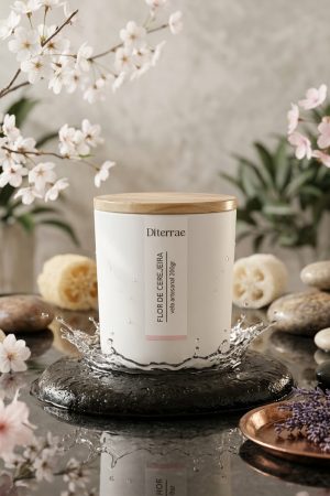 Vela Flor de Cerejeira Di Terrae - velas aromáticas - Cuenca Natural