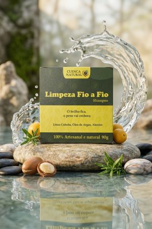 Shampoo Limpeza Fio a Fio Cuenca Natural - shampoo em barra - Cuenca Natural