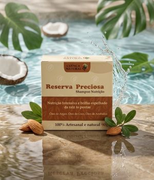 Shampoo Nutrição Reserva Preciosa - shampoo em barra - Cuenca Natural